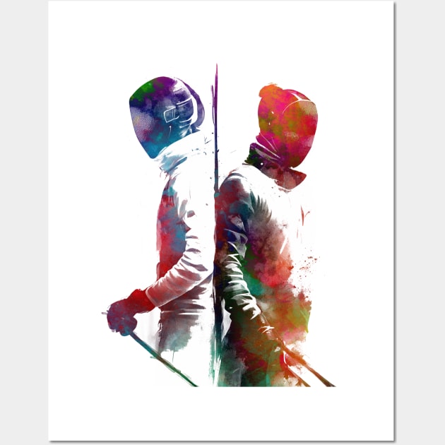 fencing sport art #fencing #sport Wall Art by JBJart